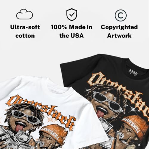 Image of DopeSkill Graphic Tee Streetwear Hypebeast Hip Hop Unisex Premium T-Shirt Sneaker Colour Matching Shirts Gift for Sneakerhead