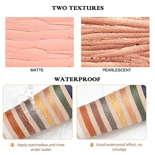 Iguzvaw Matte Eyeshadow Stick,Cream To Powder Waterproof Eye Shadow Eyeliner Pencil Crayon,Long Lasting Buildable Neutral Eye Makeup (Shimmer,12# Periwinkle Purple) #TOP5