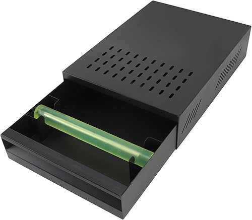 Caja de café tipo cajón, contenedor de acero inoxidable desmontable para café molido, caja de café de gran capacidad con base antideslizante, caja