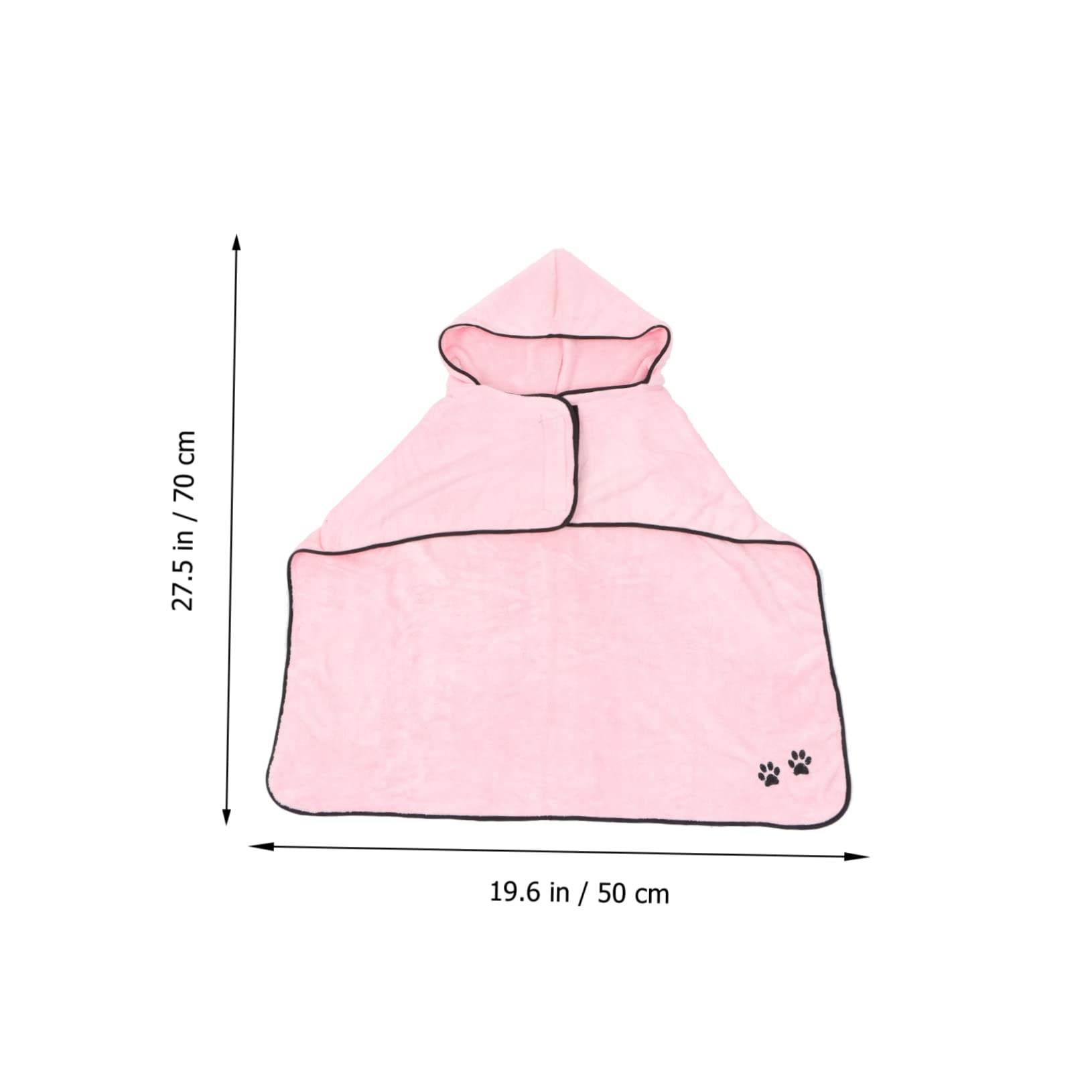 Toddmomy 2 Pièces Peignoir pour Animaux De Compagnie Serviette Chien Peignoir Chien Serviette À Séchage Rapide Chien Robe De Séchage Chien Serviette Robe Serviettes À Capuche Serviettes De