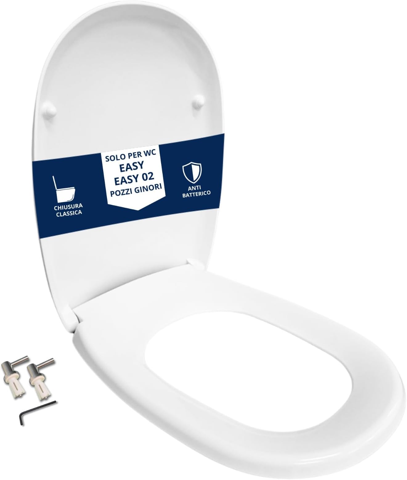 Toilet seat EASY POZZI GINORI thermosetting white as original