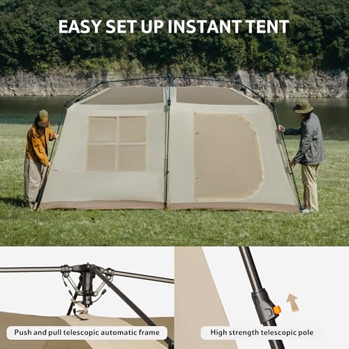 Carpa Naturehike para 8 personas con porch y footprint miniatura 5