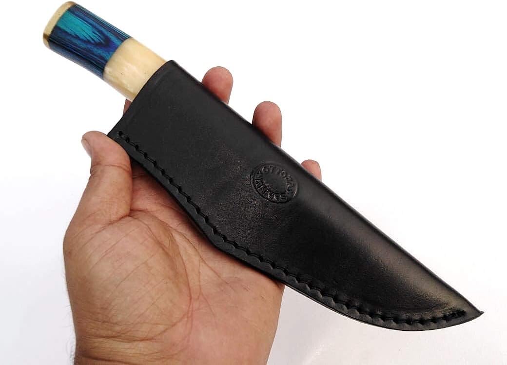 Ottoza Handmade Leather Knife Sheath SIDE DRAW Knife Sheath