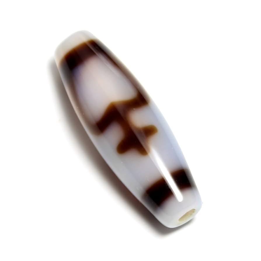 Amazon.co.jp: チベット 天珠 宝瓶天珠 白 瑪瑙 カルセドニー