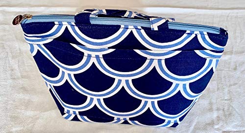 Buckhead Betties Harbor Bae Navy/Cornflower Lunch Tote