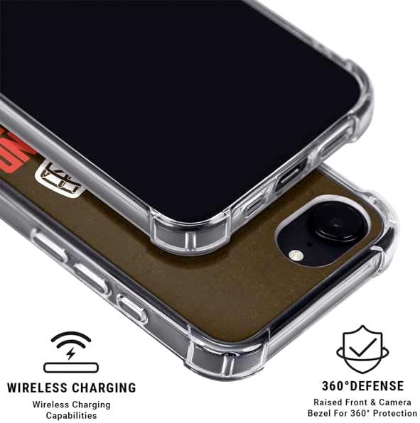 Skinit Phone Case Compatible with MagSafe iPhone 16e - Officially Licensed NFL Cleveland Browns Distressed Design