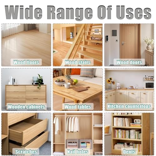 TXXATX Laminat Reparaturset 11 Farben Hartwachs Reparaturset Dunkel Vinyl Reparaturset mit Schaber Holzwachs Reparatur für Bodenbeläge Möbel Holzwände Reparieren von Kratzern und Löchern