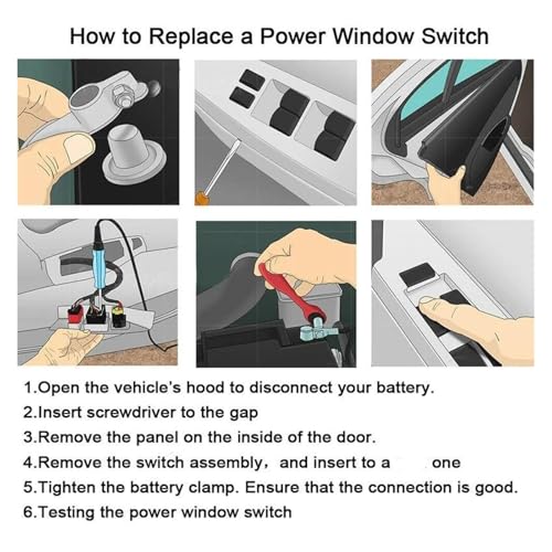 Interrupteur vitre électrique pour Chevy Cavalier 2016-2019 commande côté conducteur gauche 26685451 - 5