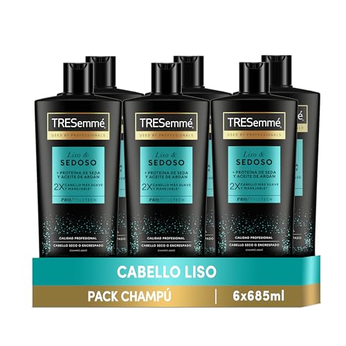 Tresemmé Champú Liso & Sedoso Para Cabello Seco O Encrespado 685 ml x 6
