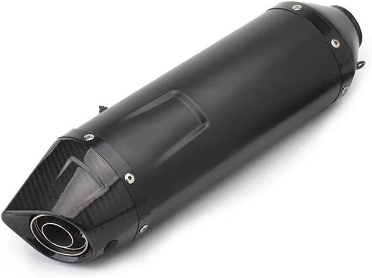 マフラーサイレンサー 36-51mm オートバイ排気管 カーボンファイバー 
