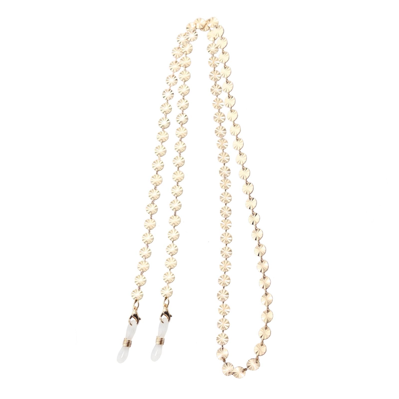 THE STYLE SUTRA® Eye Glasses Chain Glasses Holder Strap for Travel Summer Beach Birthday Gift Golden-image-21
