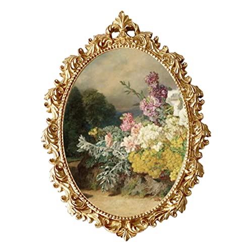 バロック調 アンティーク 額縁 人物画付き ドイツ バロック調