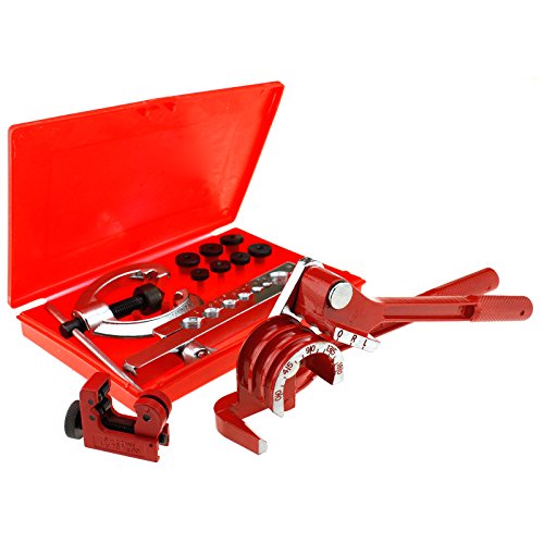 Create Idear Lot de 9 Dudgeonnière kit + Coupe Tube + 3 en 1 180 ° Tube Pipe Bender