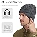 BORAYDA Bluetooth Beanie Hat, Bluetooth 5.2 Wool hatHD Stereo,24 Hours Play time,Built-in Microphone, Men's/Women's Christmas Electronic Gift (Charcoal)