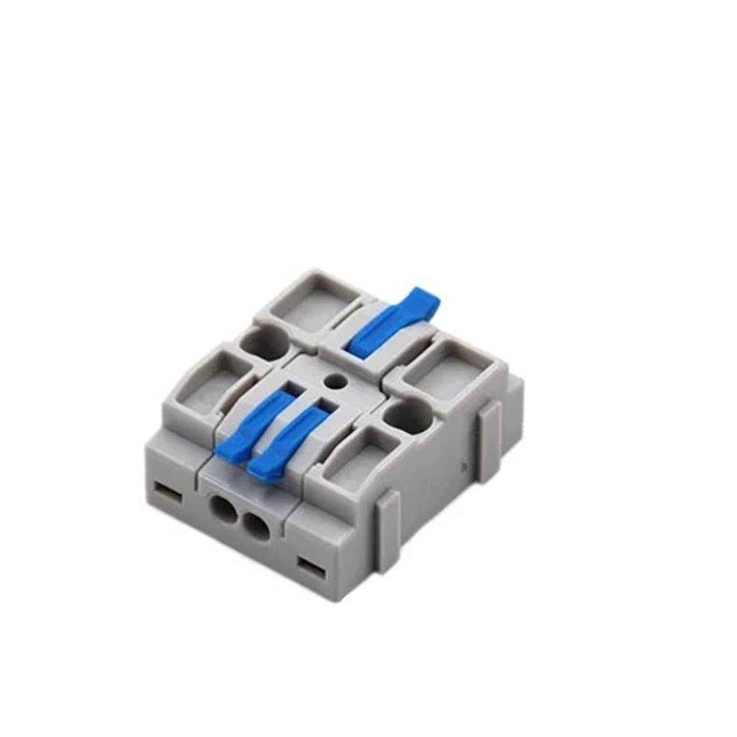 Universal Compact Wiring Splicing Conector 10PCS Wire Connector Strip Lighting Electric Splice Quick Conductor Splitter Push-in Cable Splicing Terminal Blocks Junction Box(6412AB)