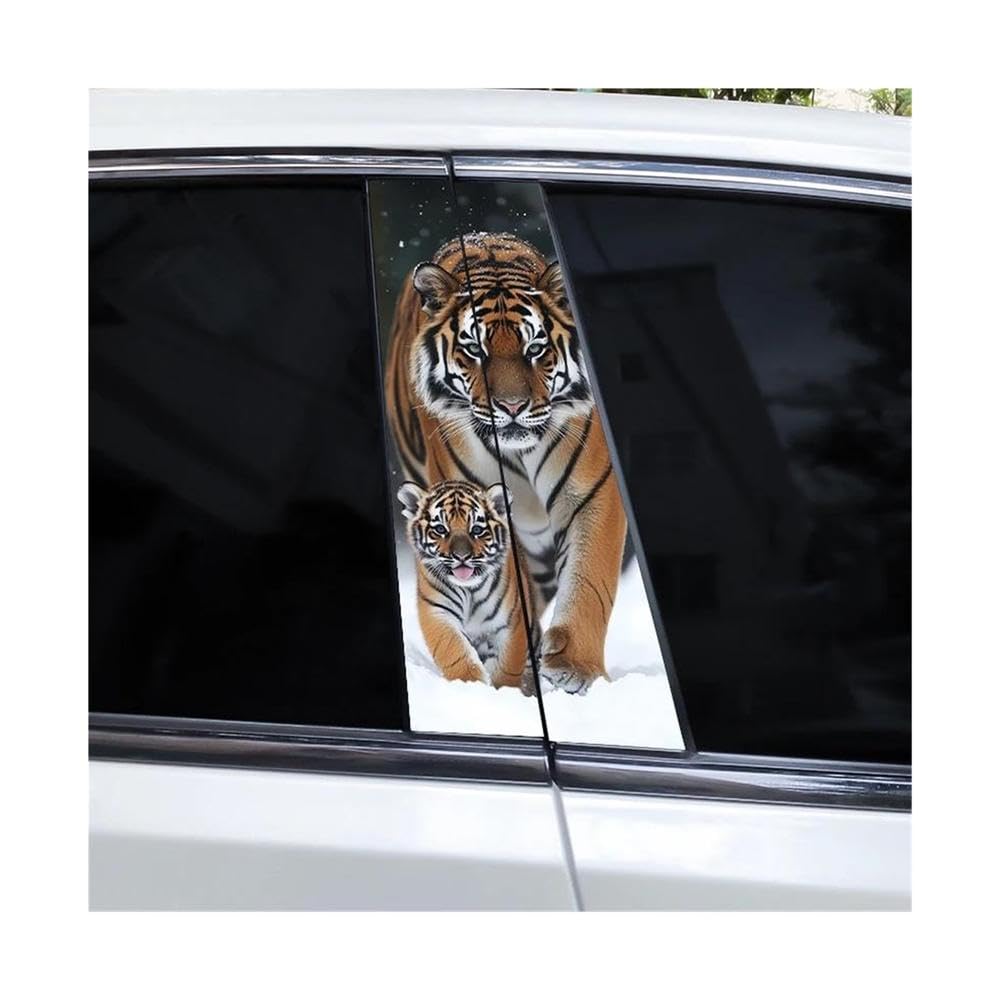 Body Parts 2pcs Animal Car B-Pillar Waterproof Decal(D)
