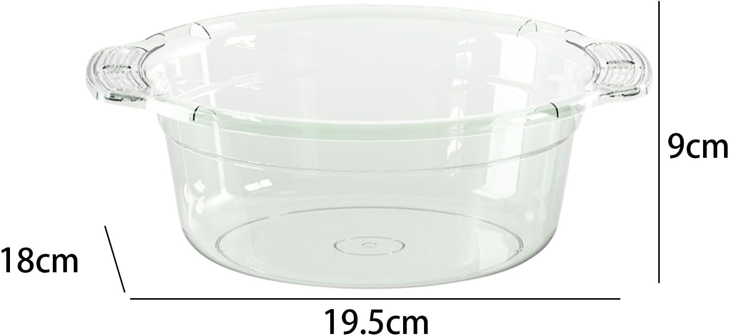 SECRET DESIRE™ Wash Basin Clear Accs with Holes Laundry Basin for Storaging Mixing Cleaning Small Green
