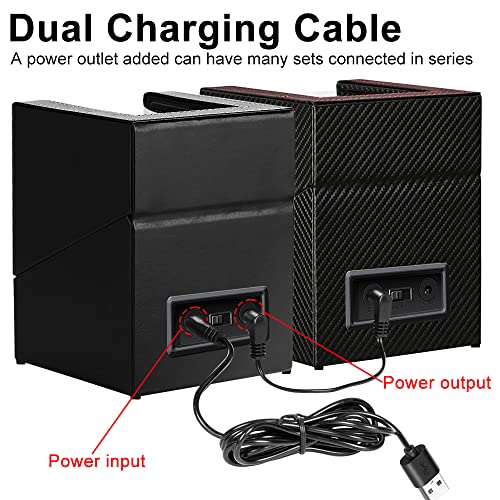 Anyasun Double Watch Winder For Automatic Watches,Automatic Watch Winder Box In Black Leather For Luxury Mechanical Watch With Quiet Mabuchi Motor(Pu Leather) #TOP4