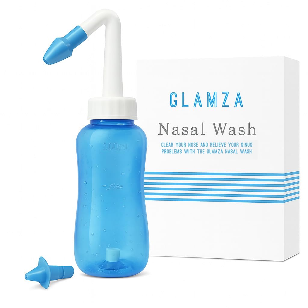 Bouteille De Lavage Nasal 300 Ml - Adulte Et Enfant - Bleue - Neuf - Pour Rhinite Et Sinusite