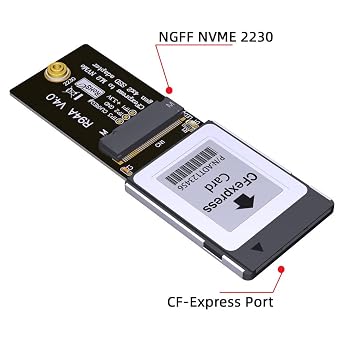 Xiwai NVMe 2230 M.2 M-Key CH SN530 SSD vers CF-Express Type-B Adaptateur CFE Pour Xbox Series X&S PCIe4.0