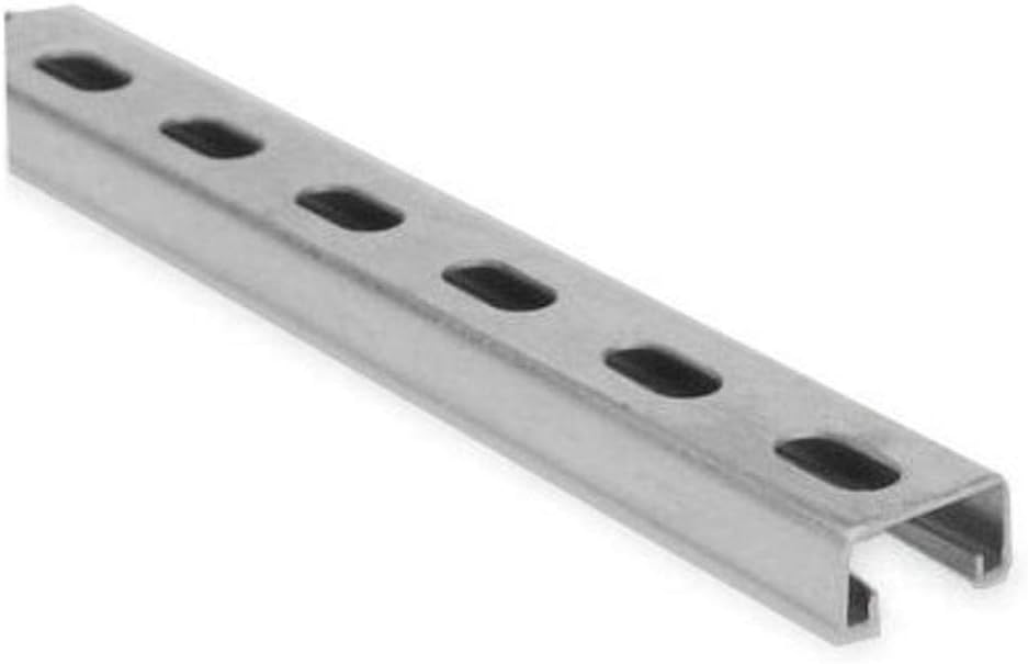 ZSI Z8125SH-24PG Z8125 Series Z-Strut Slotted Channel, 14 gal, Pre-Galvanized, 2' - 0" Length, 1-5/8" x 13/16"