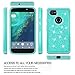 LeYi for Google Pixel 2 XL Case with HD Screen Protector, Hybrid Heavy Duty Protection Cute Girls Women Shockproof Glitter Bling Phone Case for Google Pixel 2 XL (2017) TP Mint