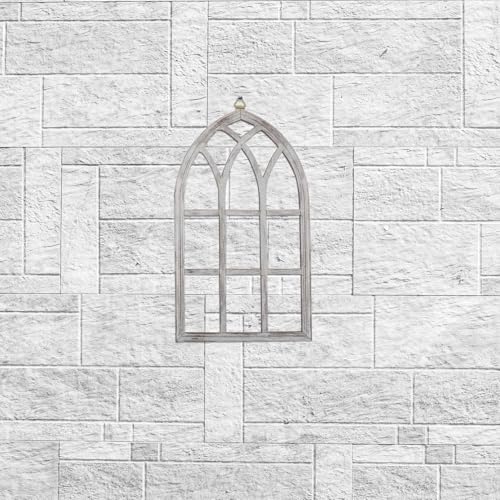 Marcos de ventana arqueados de madera FUTUREORYY, set de 2 piezas 5