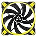 ARCTIC BioniX F120-120 mm Gaming Case Fan with PWM Sharing Technology (PST), Very Quiet Motor, Computer, 200–1800 RPM - Yellow