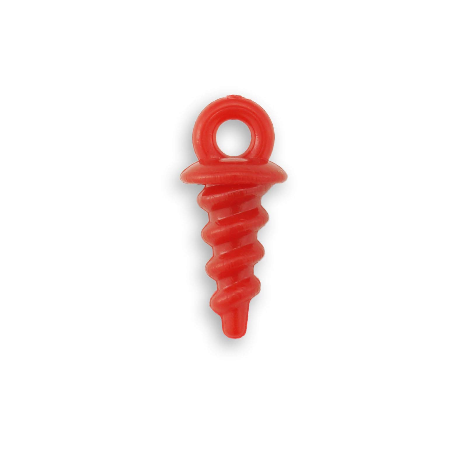 Bank Tackle Plastic Bait Screws Carp Fishing Terminal Rig Tackle Pop Ups (X 100 Pack, Red)
