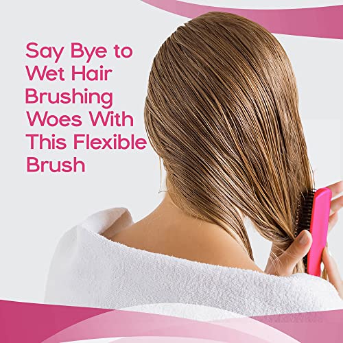 Plancha para el Cabello HerStyler Forever Flat Iron y Cepillo Desenredador Rosa miniatura 7