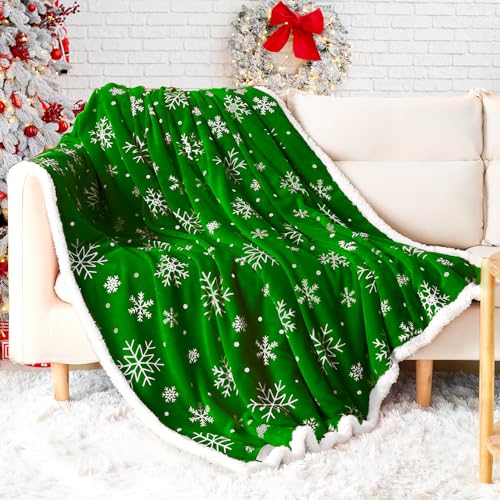 Touchat Sherpa Christmas Throw Blanket