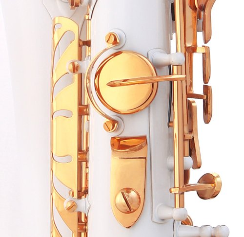 Image of Glory White Laquer E Flat Alto Saxophone with 11reeds,8 Pads cushions,case,carekit