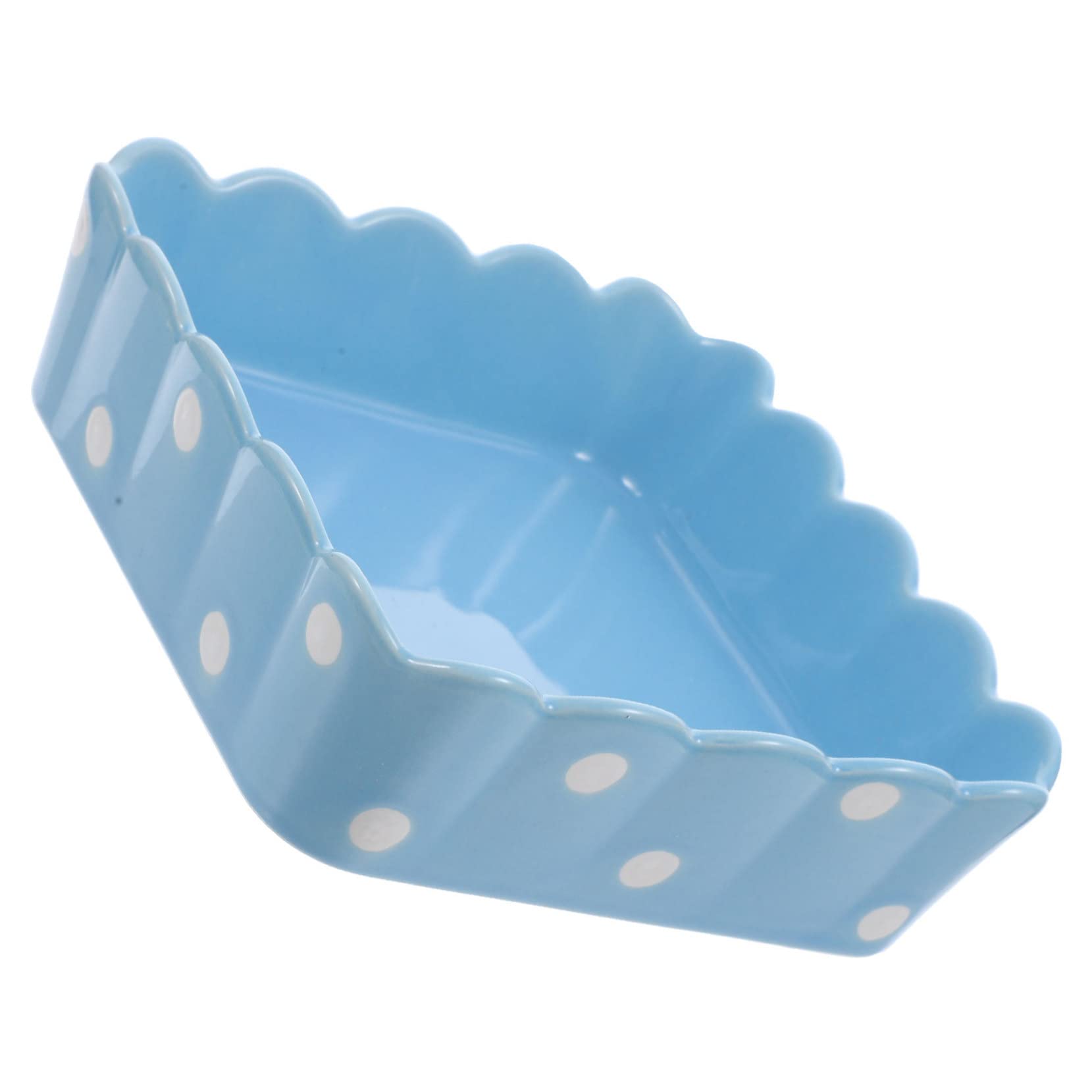 Toddmomy Ceramic Hamster Bowl Food Dish Non Tip Design Safe Easy Hamsters Chinchillas Guinea Pigs for