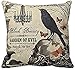 Kissenbezüge Akzentkissen für Sofa Moderne Vintage Halloween Krähe und Schädelkissen Cove Kissenschutz 18 "x18