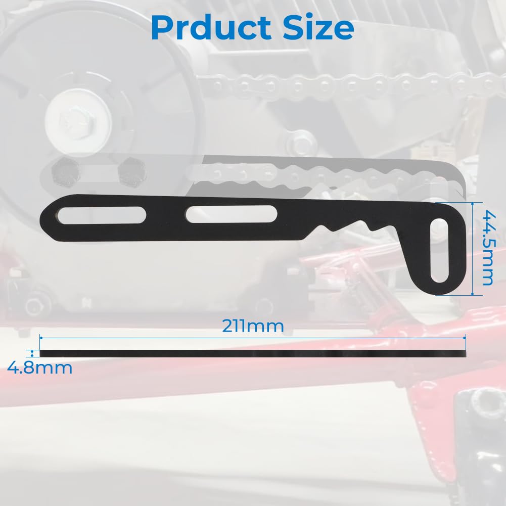 Universal Mini Bike Chain Tensioner Bracket With Roller – Fits Predator 212cc, Coleman CT200U, Baja DB30 & More