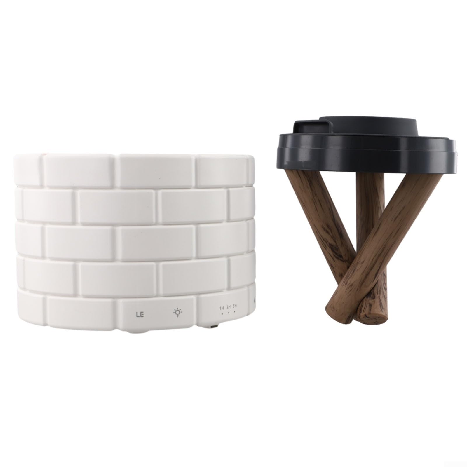 Umidificatore Fiamma per campeggio 250ml Diffusore Aromi con Luce LED per Oli Essenziali Purifiante per casa Ufficio