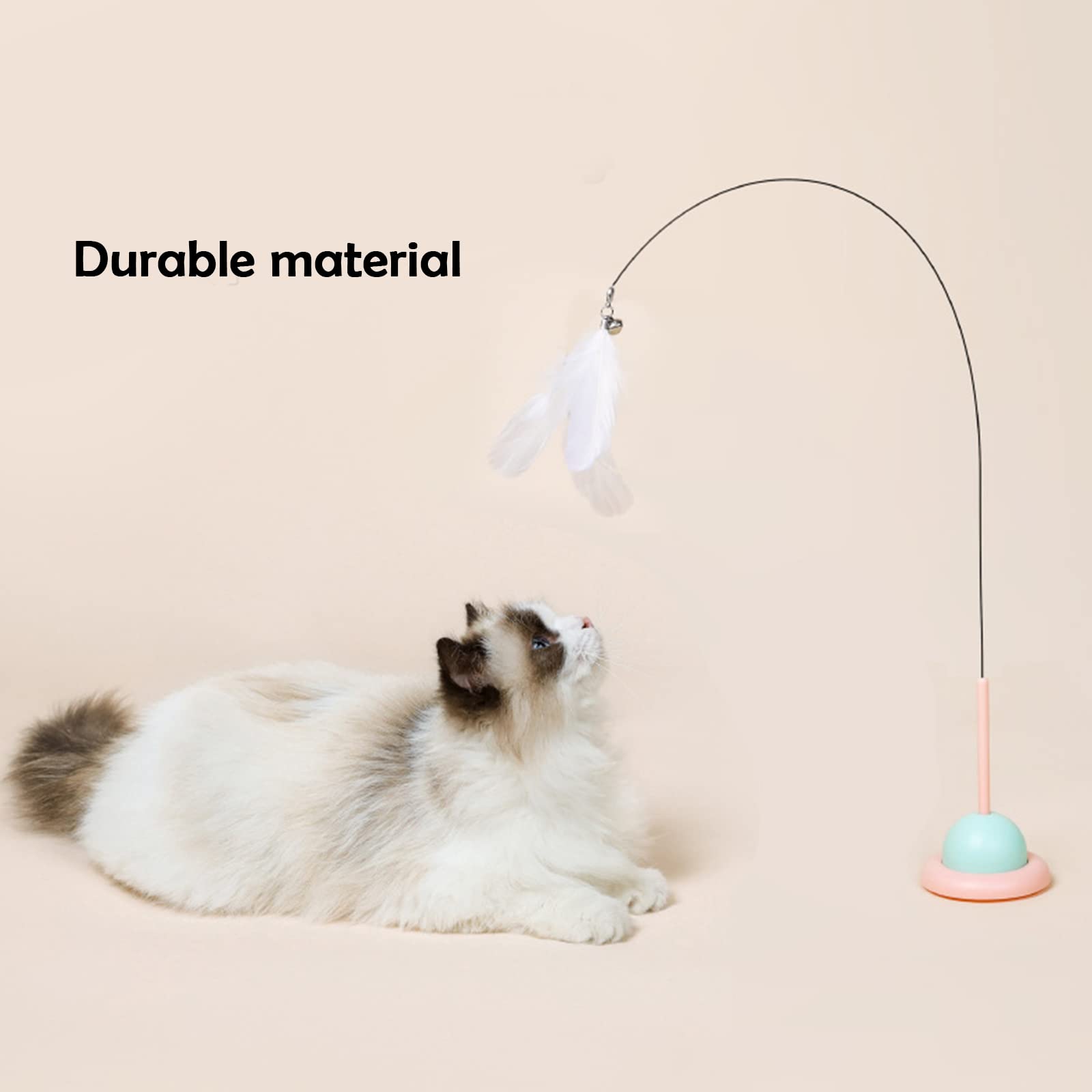 Kit De 8 Juguetes Para Gatos Con Plumas, Pájaros Y Ventosa - Juguetes Interactivos Para Entretenimiento Felino