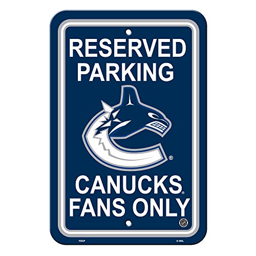 Panneau Vancouver Canucks NHL pour réserver votre place de parking avec style