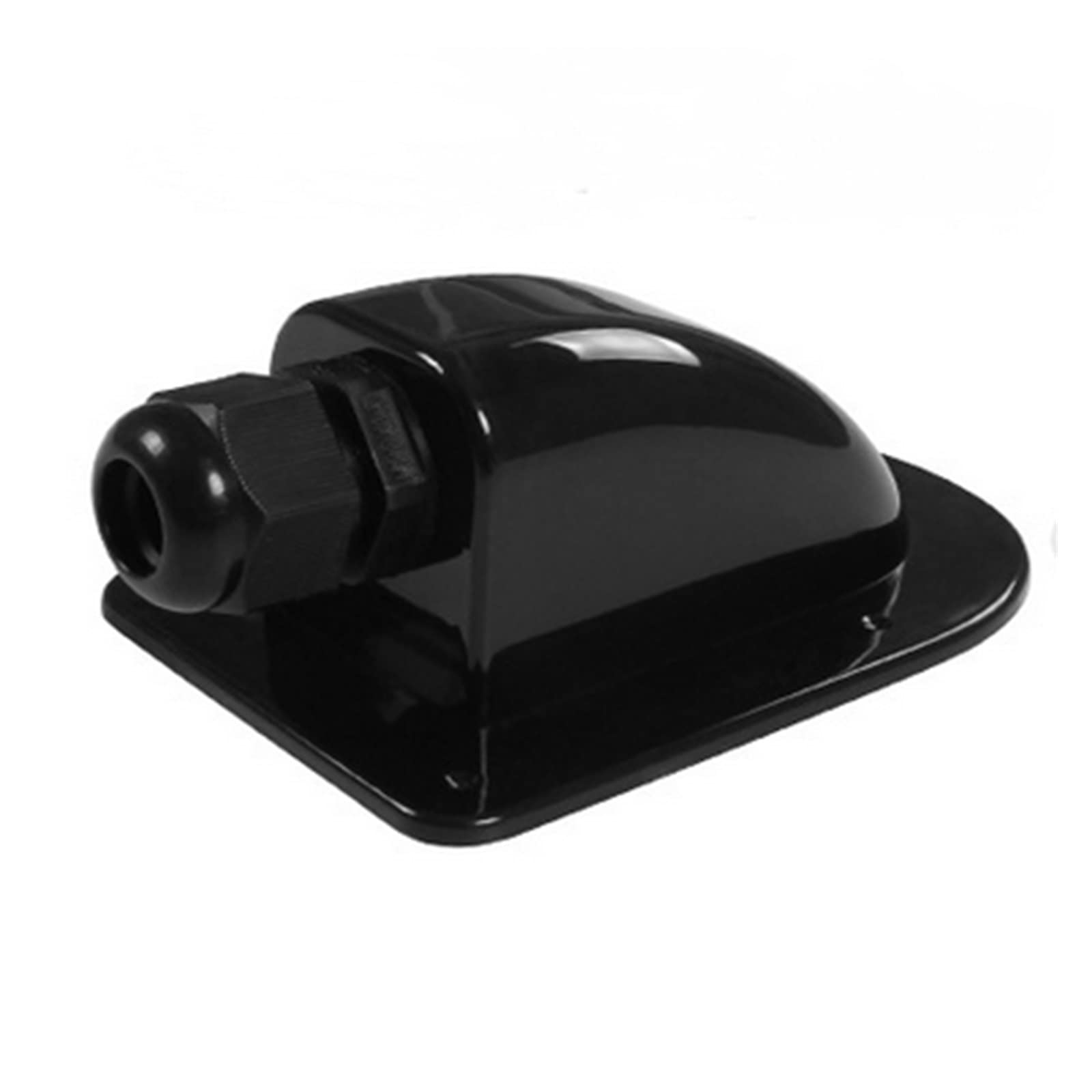 Kogedss Single Hole Black Camper Accessories Caravan Solar Car Junction Box Roof Wire Entry Solar Cable Motorhome Junction Box Rv Caravan Accessories(Single Hole Black)