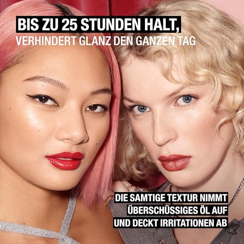 Manhattan Lasting Perfection Compact Make-up, Puder Make-up mit hoher Deckkraft für ein natürliches, mattes Finish, Fb. 004 Rose Ivory, 7 g