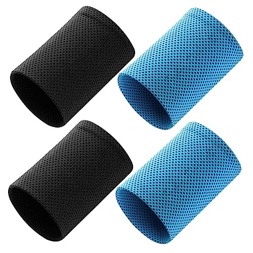 Gogogmee Protective Wrist Sleeves 2 Pairs Sports Wristband Cooling Breathable for Yoga Running Workout Summer Relief