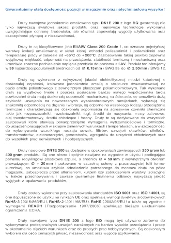 Alambre de bobinado DN1E 1,80 mm para fabricar transformadores de 500 g 3