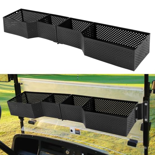 JY PERFORMANCE Golf Cart Front Inner Basket Compatible with EZGO TXT & RXV Club Car DS & Precedent Golf Cart Storage Tray