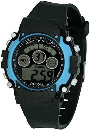 LEMONADE Sports Digital Black Blue Unisex Watch
