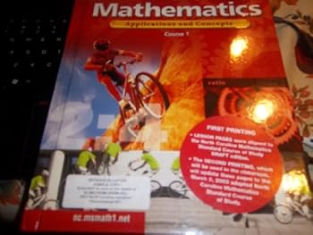 Hardcover Mathematics Applications and Concepts CRS 1 {NC} Book