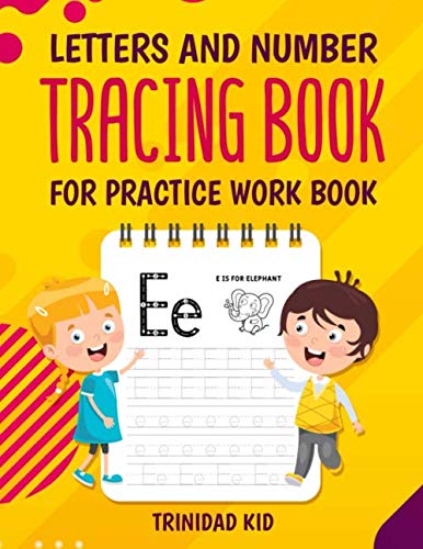 Letters and Number Tracing Book for Practice work book