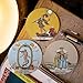 Tarot Cards for Beginner, 78 Round Tarot Cards with Guide Book, Round Tarot Deck can be used for fortune telling, spiritual growth, meditation and advanced divination practice (3.93*3.93 inches).