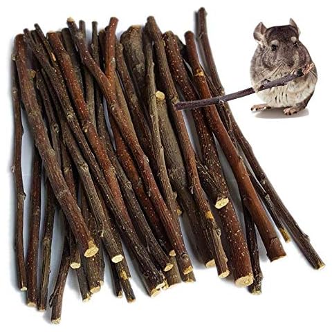 Apple Sticks Small Animals Molar Wood Toys for Rabbits Chinchilla Guinea Pigs Cavia Cobaya Parrot Hamster Apple Chew Sticks Toys Treats Cover