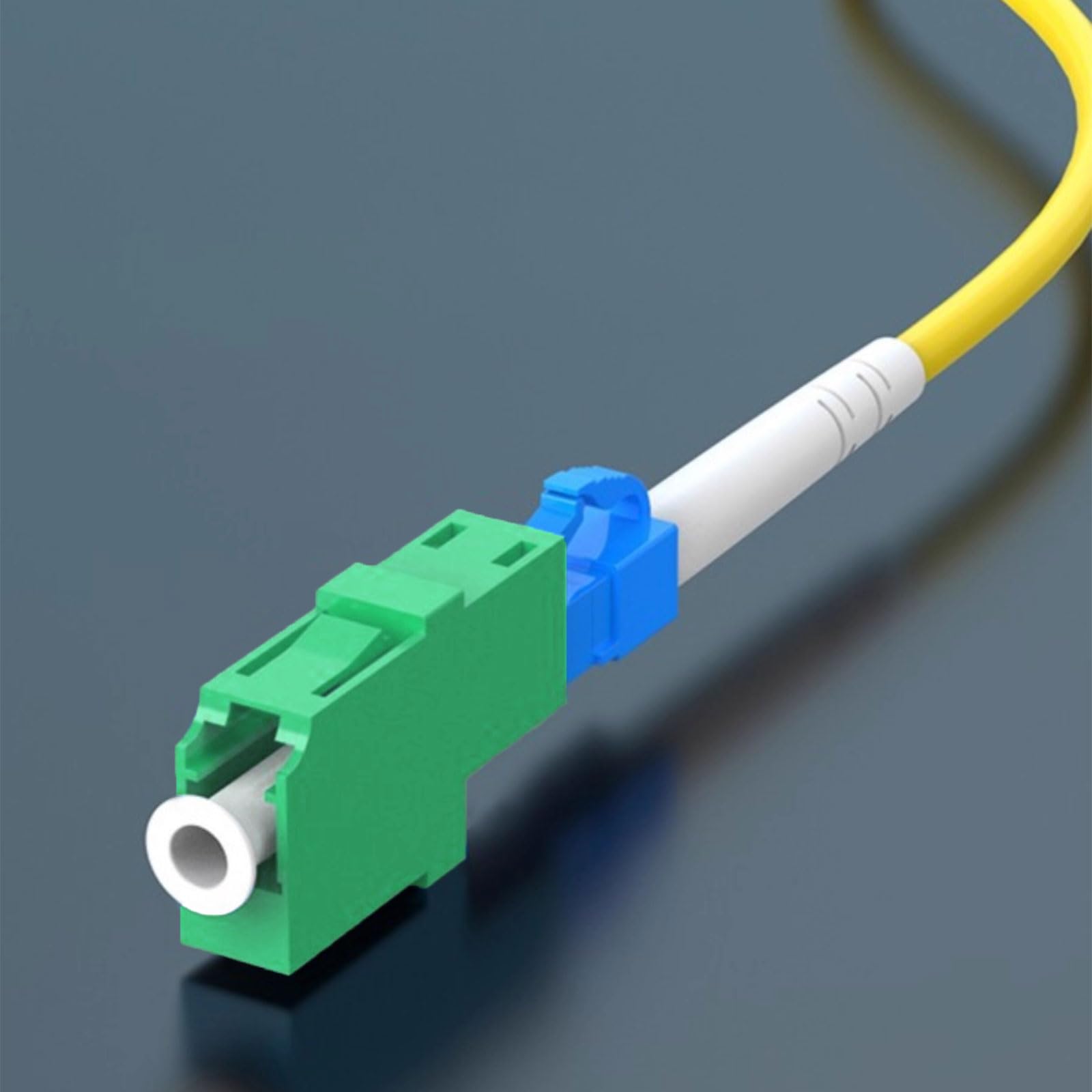 Adattatore/Accoppiatore per Fibra Ottica LC/APC Monomodale Simplex, Confezione da 4