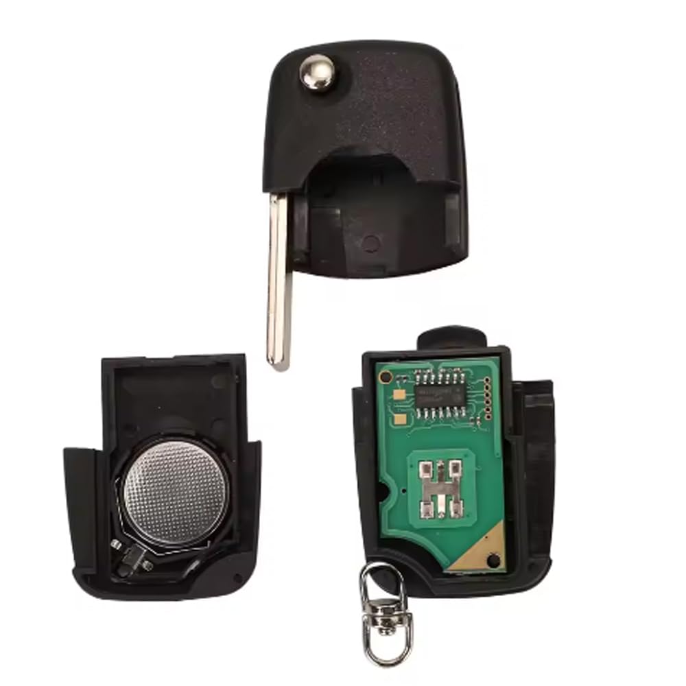 Mando a Distancia 4D0837231R 433Mhz ID48 para Audi A3 A4 A6 A8 TT 2 Teclas | plegable con mando a distancia ,FCC ID： 4D0.837.231